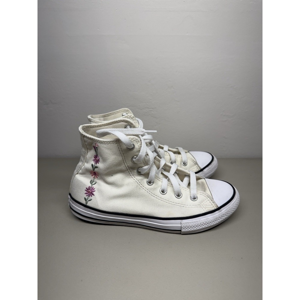 CONVERSE CHUCK TAYLOR ALL STAR HIGH TOP FLORALS YOUTH SZ 2.5 (A11775F)